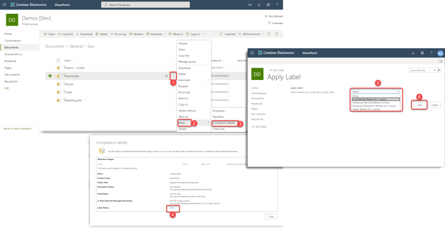 Apply Retention Labels to PBIX Files in SharePoint Online