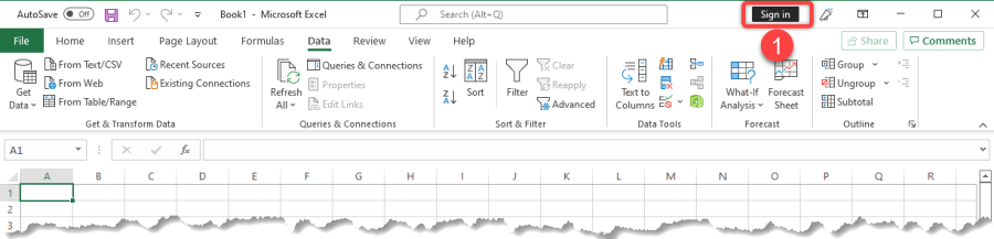 Logging in to M365 account from Excel to connect to Power BI Datasets