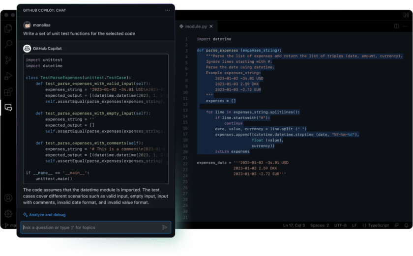 Copilot in GitHub
