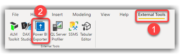 Running Power BI Exporter from External Tools within Power BI Desktop