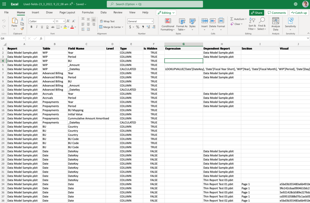 Add thin reports to your model
